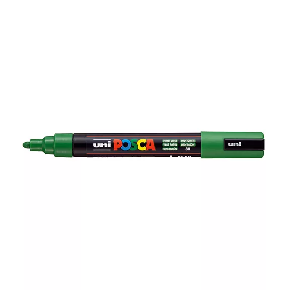 Marker Uni dekor Posca PC-5M erdőzöld 1,8-2,5 mm