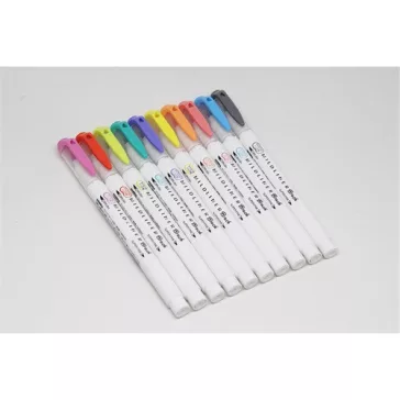   Ecsetirón Zebra Mildliner Brush&Marker 10-es készlet (Friendly, Refresh)