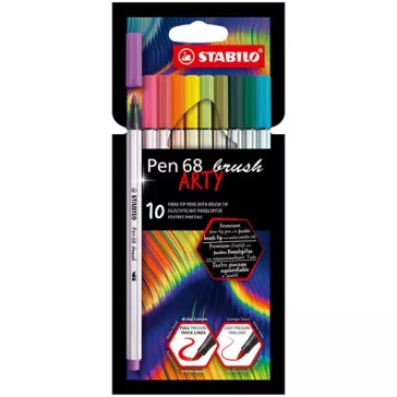   Ecsetfilc Stabilo Pen 68 brush 10 db-os klt. ARTY  568/10-21-20