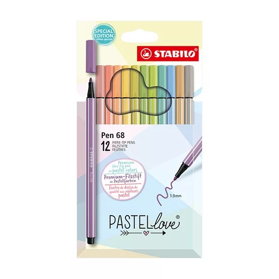 Rostirón Stabilo Pen 68 Pastellove 12 db-os klt.