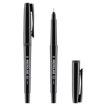 Tűfilc Junior Microline 0,1 mm fekete