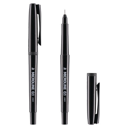 Tűfilc Junior Microline 0,1 mm fekete