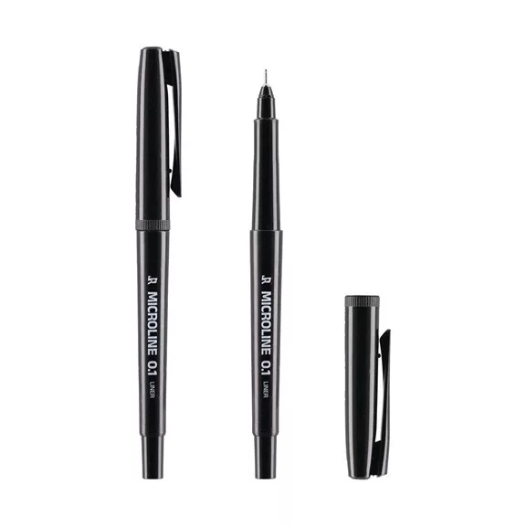 Tűfilc Junior Microline 0,1 mm fekete
