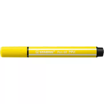   Rostirón Stabilo Pen 68 MAX prémium vágott heggyel citromsárga