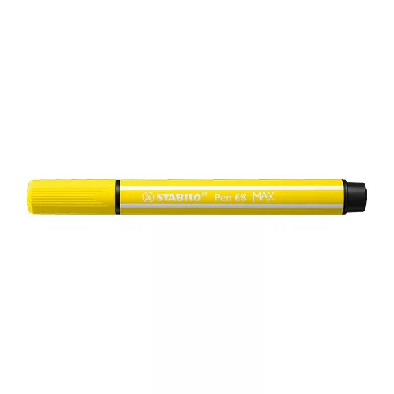 Rostirón Stabilo Pen 68 MAX prémium vágott heggyel citromsárga