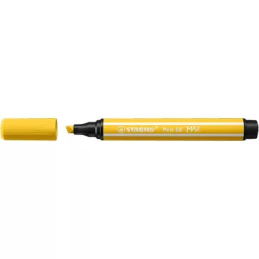 Rostirón Stabilo Pen 68 MAX prémium vágott heggyel sárga