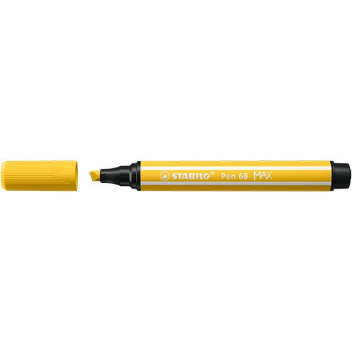 Rostirón Stabilo Pen 68 MAX prémium vágott heggyel sárga