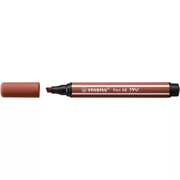   Rostirón Stabilo Pen 68 MAX prémium vágott heggyel vörösbarna