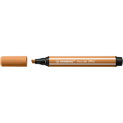 Rostirón Stabilo Pen 68 MAX prémium  vágott heggyel okkersárga