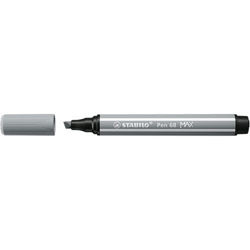 Rostirón Stabilo Pen 68 MAX prémium vágott heggyel középszürke