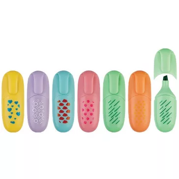   Szövegkiemelő Centrum Mini Pastel vágott hegyű 1-5 mm, vegyes pasztell színek