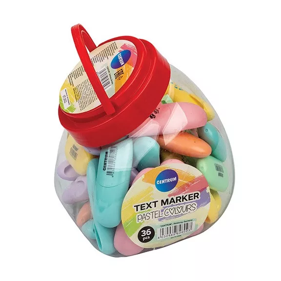 Szövegkiemelő Centrum Mini Pastel vágott hegyű 1-5 mm, vegyes pasztell színek