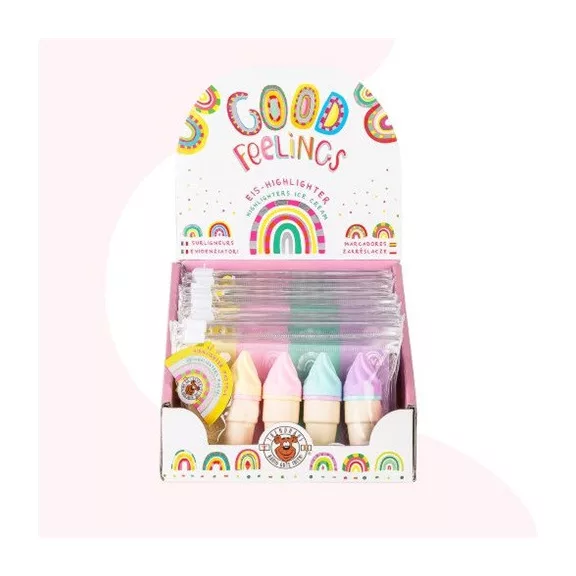 Szövegkiemelő Trendhaus GOOD FEELINGS Fagylalt szövegkiemelő 4db-os készlet