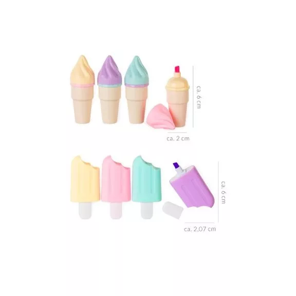 Szövegkiemelő Trendhaus GOOD FEELINGS Fagylalt szövegkiemelő 4db-os készlet