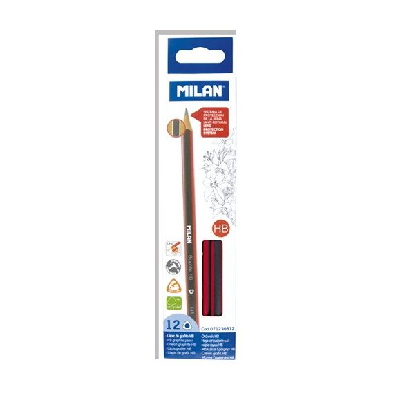 Grafitirón Milan háromszögletű HB 71230312