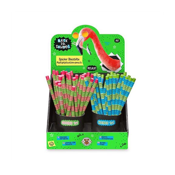 Grafitirón Trendhaus szorzótáblás neon színek, 2 féle