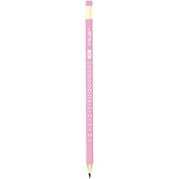   Grafitirón Y-Plus+ Star Pastel HB háromszögletű radíros 12 db/doboz
