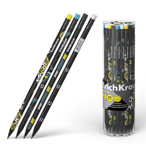 Grafitirón ErichKrause Sport DNA HB radírral