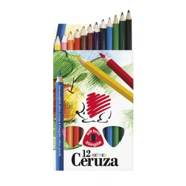   Színes ceruza Ico Süni Jumbo háromszögletű vastag 12 db-os klt.