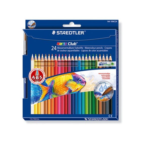 Színes ceruza Staedtler Noris Club akvarell 24 db-os klt.