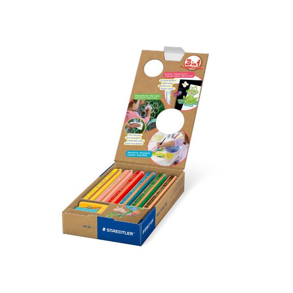 Színes marokceruza Staedtler Noris 6 db-os klt. 3 az 1-ben