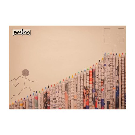 Színes ceruza New Pen 12 db-os klt.