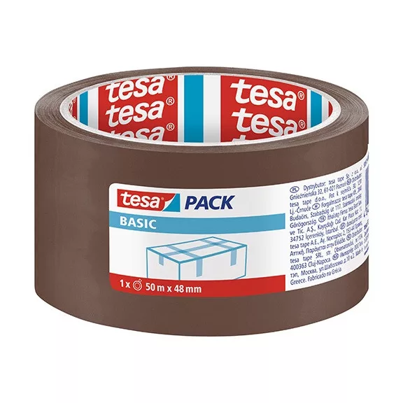 Csomagzáró szalag Tesa 48 mm x 50 m barna 58573