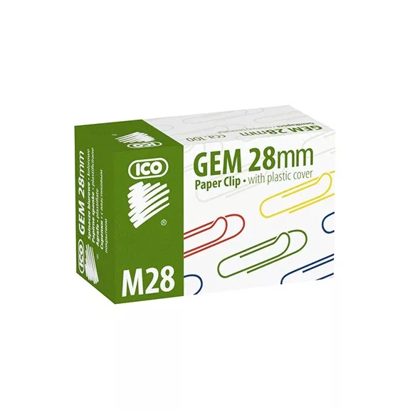 Gemkapocs Ico 28 mm színes 100 db/doboz