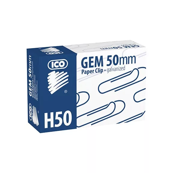 Gemkapocs Ico 50 mm nikkel 100 db/doboz