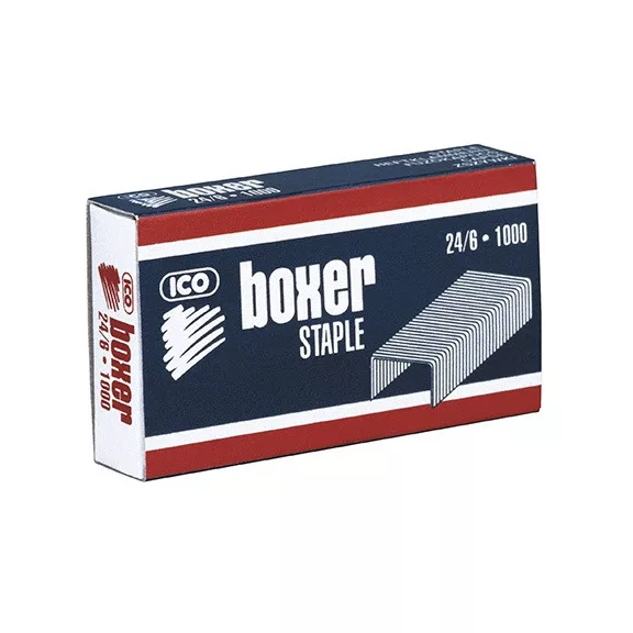 Tűzőkapocs Boxer 24/6 1000 db/doboz