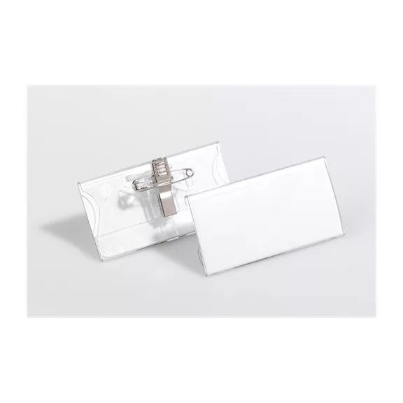 Névkitűző Durable 90x54 mm tű+csipesz