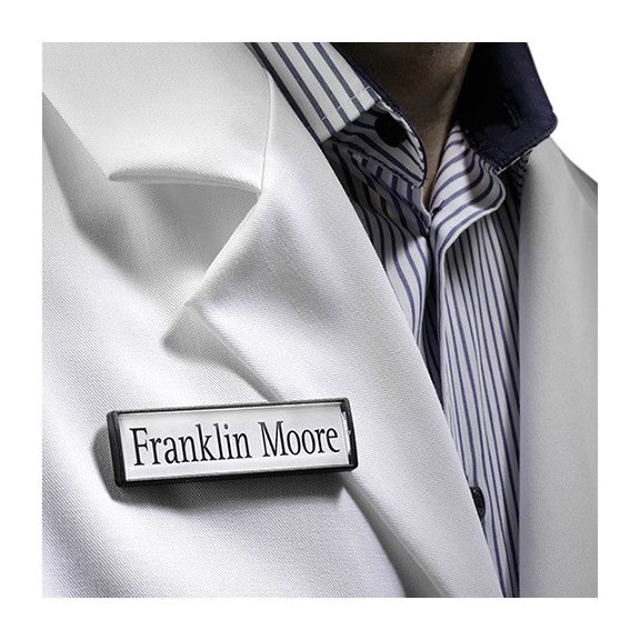 Névkitűző Durable Clip card 20 mm, mágnessel