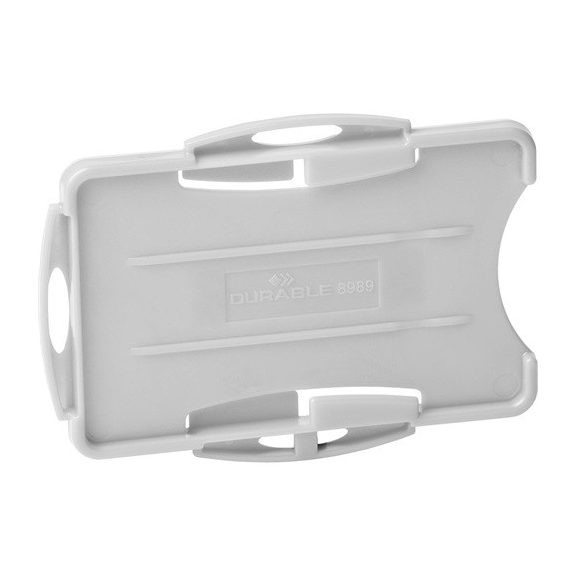 Biztonsági kártyatartó Durable ECO két kártya számára szürke