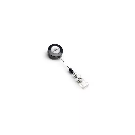 Névkitűző tartó Durable műanyag patentos kihúzható 85 cm fekete