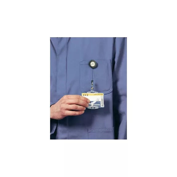 Névkitűző tartó Durable műanyag patentos kihúzható 85 cm fekete