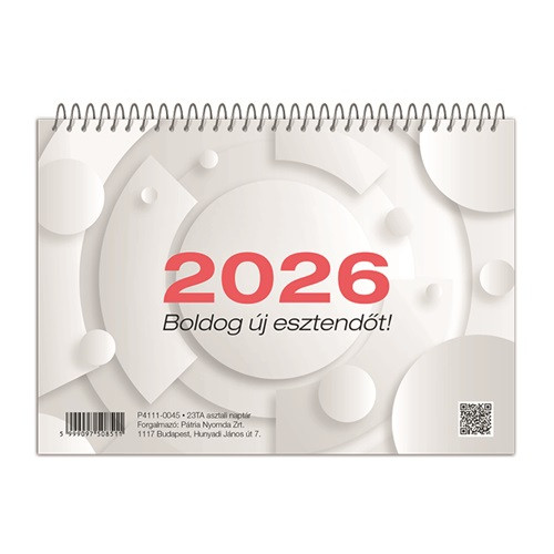 Naptár pd asztali 23TA 2026