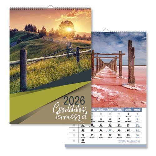 Naptár fali pd Csodálatos természet 30x42 cm 2026