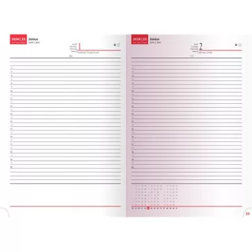 Határidőnapló Realsystem Standard B/5 napi kék
