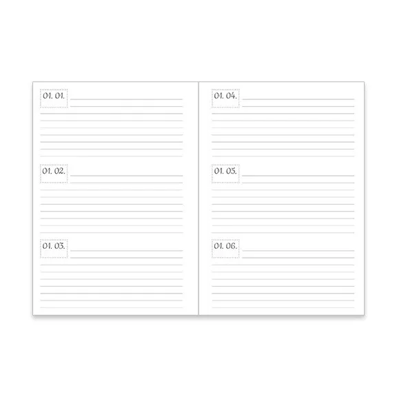 Határidőnapló öröknaptár pd B/6 vegyes 115x165 mm