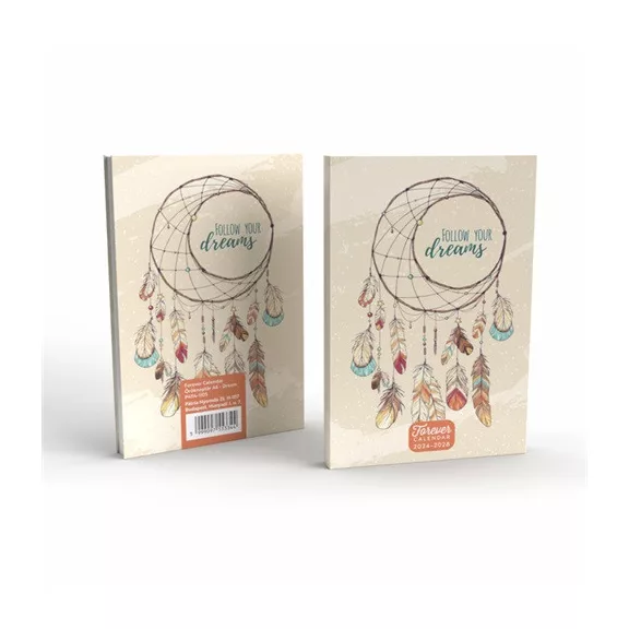 Határidőnapló öröknaptár Forever Calendar A/6 vegyes 102x148 mm