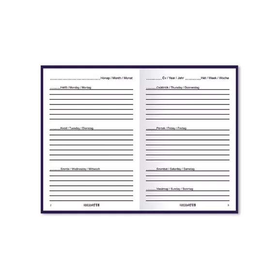 Határidőnapló öröknaptár Forever Calendar A/6 vegyes 102x148 mm