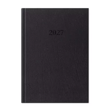   Határidőnapló Period Standard A/5 napi fekete műbőr 2027