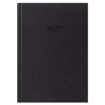   Határidőnapló Period Standard B/5 heti fekete műbőr 2027