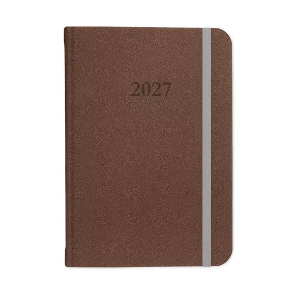 Határidőnapló Period Velour B/5 heti varrott barna 2027 Határidőnapló Period Velour B/5 heti varrott barna 2027