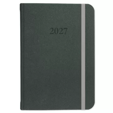   Határidőnapló Period Velour B/5 heti varrott sötétzöld 2027