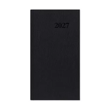   Határidőnapló Period Standard Zsebnaptár álló fekete műbőr 2027