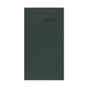   Határidőnapló Period Standard Zsebnaptár álló zöld műbőr 2027