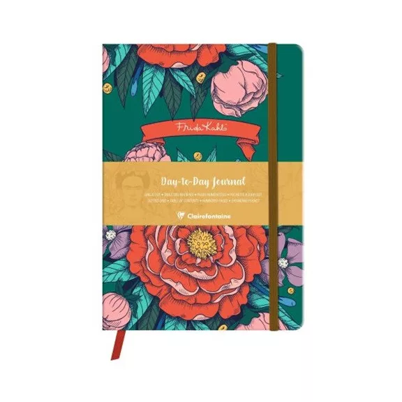 Határidőnapló öröknaptár Clairefontaine Frida Kahlo A/5 96 lapos, pontozott Határidőnapló öröknaptár Clairefontaine Frida Kahlo A/5 96 lapos, pontozott