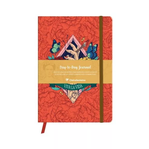 Határidőnapló öröknaptár Clairefontaine Frida Kahlo A/5 96 lapos, pontozott Határidőnapló öröknaptár Clairefontaine Frida Kahlo A/5 96 lapos, pontozott
