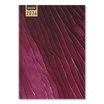 Határidőnapló Period Basic A/5 napi Purple papír 2026